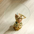 Стол декоративный "Девушка у вазы" золото 45х45х98 см - Фото 5