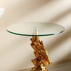 Столик журнальный декоративный «Ястреб на скале», под золото и серебро, 45×45×104 см - Фото 5