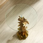 Столик журнальный декоративный «Ястреб на скале», под золото и серебро, 45×45×104 см - Фото 6