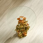 Столик журнальный декоративный «Цветник», под золото, 45×45×82 см - Фото 4