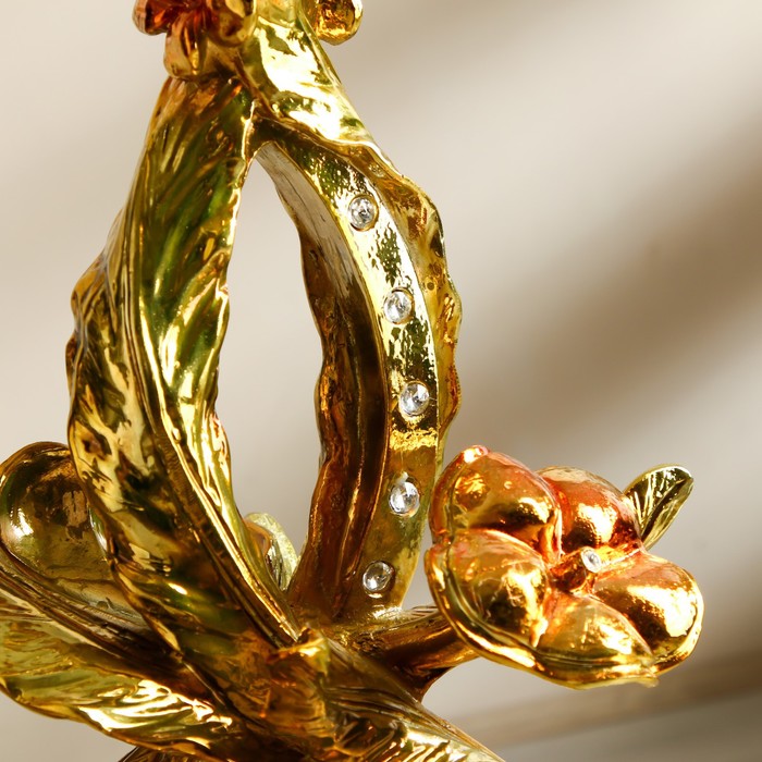 Стол декоративный "Цветник" золото 45х45х82 см