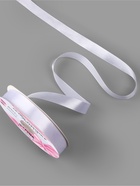 Лента атласная, 20 мм, 91±1 м, белая №01 - Фото 2