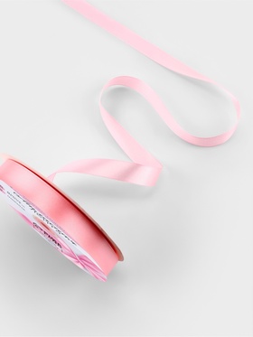 Лента атласная, 20 мм, 91±1 м, розовая №04