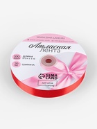 Лента атласная, 20 мм, 91±1 м, красная №26 - Фото 5