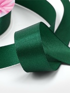 Лента атласная, 20 мм, 91±1 м, тёмно-зелёная №128 - Фото 3