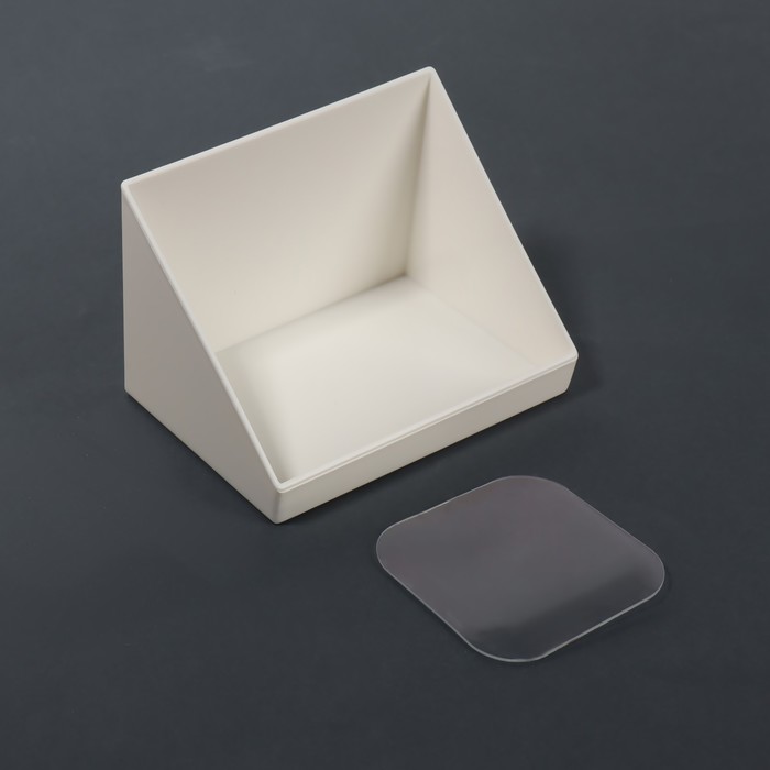 Органайзе для хранения «BASIC», подвесной, 1 секция, с клеевой основой, 8,5 × 8 × 11,5 см, цвет белый