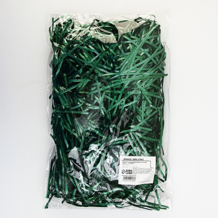 Наполнитель для шаров и подарков «Сочная зелень» , 15 х 26 см
