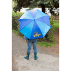 Зонт детский полуавтоматический "Главный пират", r=43,5см, со свистком, цвет синий/голубой - Фото 7