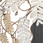 Декор настенный металл "Девушка с листьями в волосах" 56х56х6,4 см - фото 11093846
