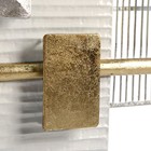 Декор настенный металл "Строгость линий" золото с серебром 90,8х50,2х5,7 см - фото 11093851