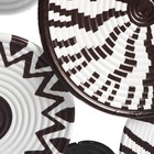 Декор настенный металл "Чёрно-белая Африка" 121,3х51,5х10 см - фото 23431823