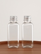 Набор для хранения, 2 бутылочки по 50 мл, 9×3 см, цвет серебристый/прозрачный - Фото 1