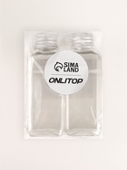 Набор для хранения, 2 бутылочки по 50 мл, 9×3 см, цвет серебристый/прозрачный - Фото 3