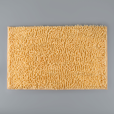 Коврик для ванной Доляна «Букли», 50×80 см, цвет бежевый