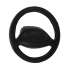 Оплетка на руль Nova Bright экокожа , черная, волнообразные вставки, M - фото 296916365