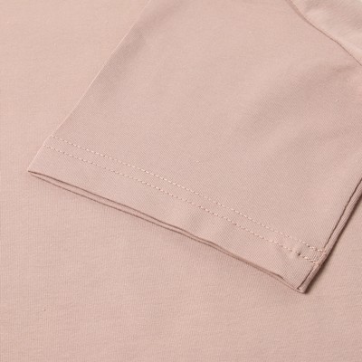 Футболка детская однотонная MINAKU: Basic line kids, бежевая, рост 104 см