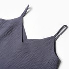 Пижама женская (майка, шорты) KAFTAN Basic, размер 40-42, синяя - Фото 8