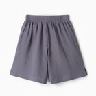 Пижама женская (майка, шорты) KAFTAN Basic размер 48-50, серо-синяя - Фото 12