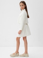 Комплект для девочки (жакет и юбка) MINAKU: PartyDress, белый, рост 146 см - Фото 8