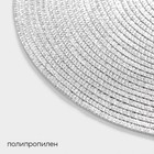 Салфетка сервировочная на стол Magistro «Глори», d=38 см, серебряная - Фото 3