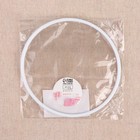 Основа для макраме «Круг», металлическая, d = 10/10.6 см, цвет белый - Фото 2