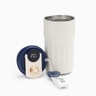 Термокружка Coffee, 450 мл, сохраняет тепло до 6 ч, термометр, синяя - Фото 11