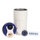 Термокружка, 450 мл, Coffee "Мастер К", сохраняет тепло до 6 ч, термометр, синяя - Фото 3