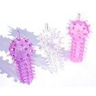 Насадка для стимуляции клитора на палец/вибратор, мягкий силикон, МИКС - Фото 2