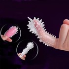 Насадка для стимуляции клитора на палец/вибратор, мягкий силикон, МИКС - Фото 4