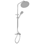 Душевая система ZEIN Z3892, излив в корпусе, лейка верхняя d=23 см, ручная 11.5 см, хром - Фото 7