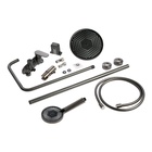 Душевая система ZEIN Z3893, излив в корпусе, лейка верхняя d=23 см, ручная 11.5 см, графит 9932203