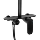 Душевая система ZEIN Z3894, излив в корпусе, лейка верхняя d=23 см, ручная 11.5 см, черная - Фото 11