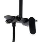 Душевая система ZEIN Z3894, излив в корпусе, лейка верхняя d=23 см, ручная 11.5 см, черная - Фото 14