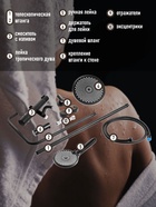 Душевая система ZEIN Z3895, с термостатом, лейка верхняя d=23 см, ручная 12.5 см, чёрная - Фото 5