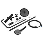 Душевая система ZEIN Z3895, с термостатом, лейка верхняя d=23 см, ручная 12.5 см, чёрная - Фото 15