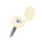 Колпачок для саморезов, бежевый. пластик, набор 100 шт - Фото 1