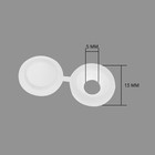 Заглушка для саморезов, пластик, белый, набор 100 шт. - Фото 2