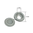 Декоративный колпачок для саморезов, серый, набор 100 шт. - Фото 2