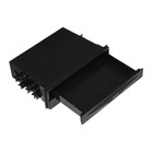 Универсальный подстаканник и органайзер пространства 1DIN, черный - Фото 2