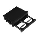 Универсальный подстаканник и органайзер пространства 1DIN, черный - Фото 3