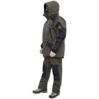 Костюм "ГОРКА Зимняя", taslan, размер 52, цвет хаки/чёрный - фото 23425007