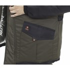 Костюм "ГОРКА Зимняя", taslan, размер 54, цвет хаки/чёрный - фото 23425027