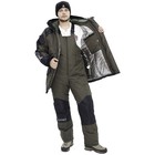 Костюм "ГОРКА Зимняя", taslan, размер 54, цвет хаки/чёрный - фото 23425021