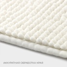 Коврик для дома LaDо́m, букли, плотность 1000 г, 50×80 см, белый - Фото 6