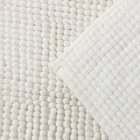 Коврик для дома LaDо́m, букли, плотность 1000 г, 50×80 см, белый - Фото 2