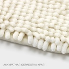 Коврик для дома LaDо́m, букли, плотность 1400 г, 50×80 см, белый - Фото 6