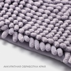 Коврик для дома LaDо́m, букли, ворс 2.5 см, плотность 1400 г, 50×80 см, сиреневый - Фото 6