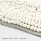 Коврик для дома LaDо́m, букли, плотность 1900 г, 50×80 см, белый - Фото 6