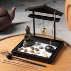 Сад камней с подставкой для благовоний "Будда с колоколом" - фото 320989026