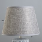 Настольная лампа "Августа" Е14 40Вт серый 22х22х34 см RISALUX - Фото 3